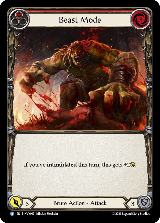 Beast Mode (Red) [HVY017] (Heavy Hitters) | Silver Goblin