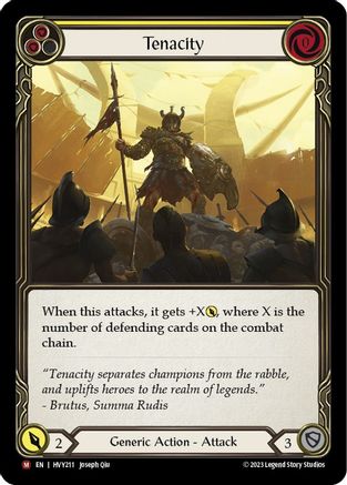 Tenacity (HVY211) Rainbow Foil - Heavy Hitters