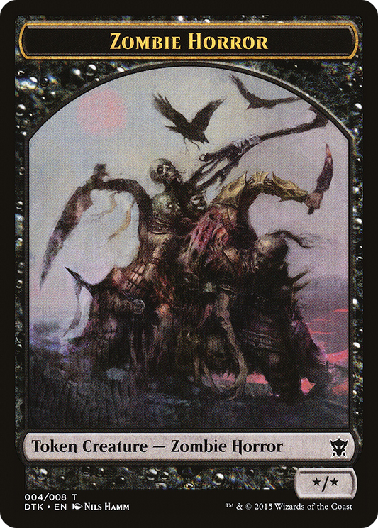 Zombie Horror Token [Dragons of Tarkir Tokens]