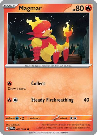 Magmar (009/091) [Scarlet & Violet: Paldean Fates] | Silver Goblin