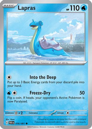 Lapras (16) Reverse Holofoil - Paldean Fates