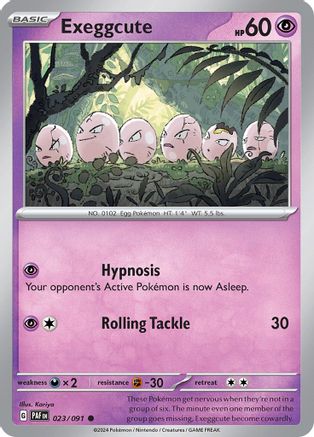 Exeggcute (23) Reverse Holofoil - Paldean Fates