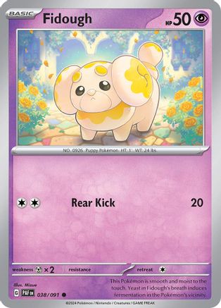 Fidough (38) Reverse Holofoil - SV Paldean Fates