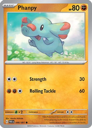 Phanpy (48) Reverse Holofoil - SV Paldean Fates