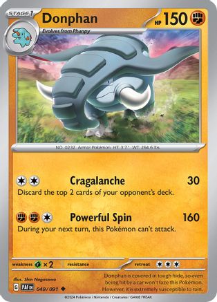 Donphan (49) Reverse Holofoil - Paldean Fates