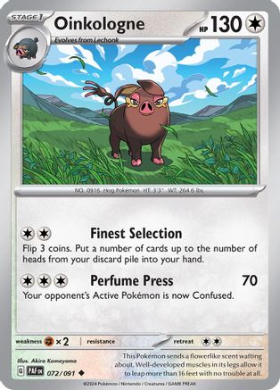 Oinkologne (072/091) [Scarlet & Violet: Paldean Fates] Reverse Holofoil