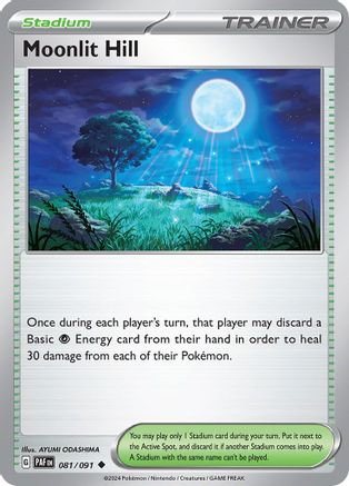 Moonlit Hill (81) Reverse Holofoil - Paldean Fates