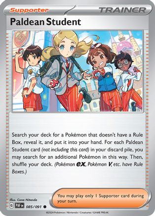 Paldean Student (85) Reverse Holofoil - Paldean Fates