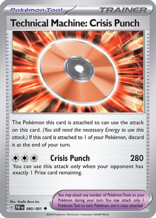 Technical Machine: Crisis Punch (90) Reverse Holofoil - Paldean Fates