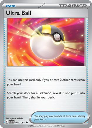 Ultra Ball (91) Reverse Holofoil - Paldean Fates