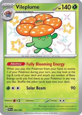 Vileplume (94) Holofoil - Paldean Fates