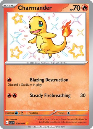 Charmander (109) Holofoil - Paldean Fates
