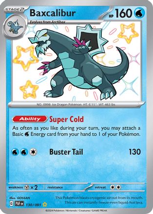 Baxcalibur (130) Holofoil - SV Paldean Fates
