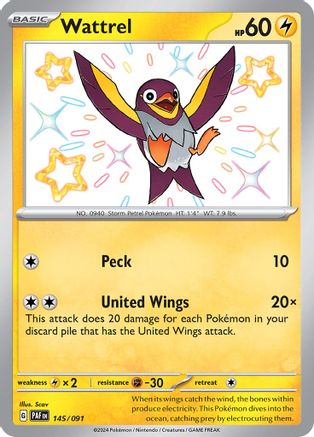 Wattrel (145) Holofoil - SV Paldean Fates