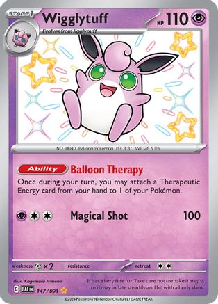 Wigglytuff (147) Holofoil - Paldean Fates