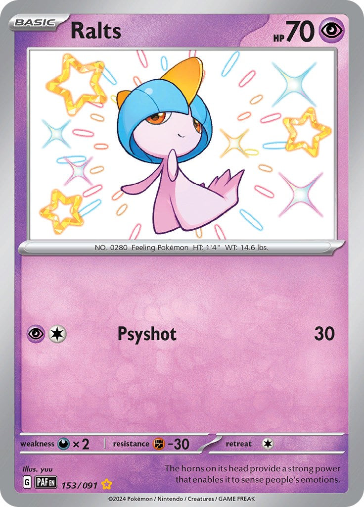 Ralts (153/091) [Scarlet & Violet: Paldean Fates] | Silver Goblin