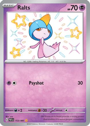 Ralts (153) Holofoil - Paldean Fates