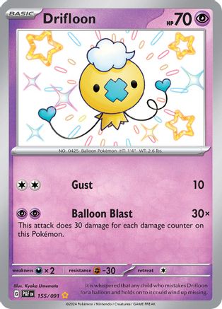 Drifloon (155) Holofoil - SV Paldean Fates