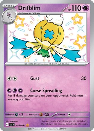 Drifblim (156) Holofoil - Paldean Fates