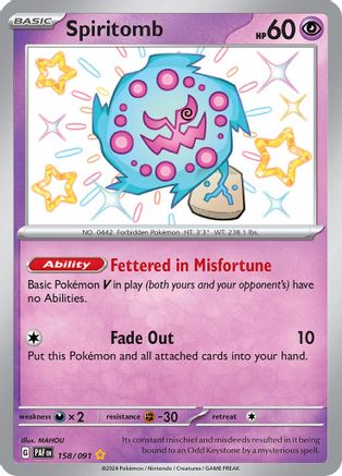 Spiritomb (158) Holofoil - Paldean Fates