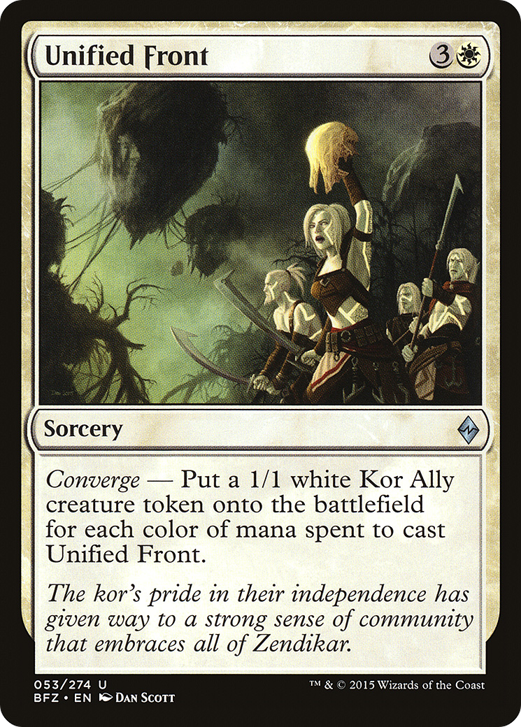 Unified Front [Battle for Zendikar] | Silver Goblin