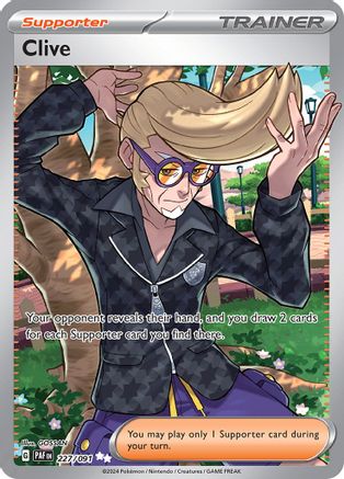 Clive - 227/091 (227) Holofoil - SV Paldean Fates
