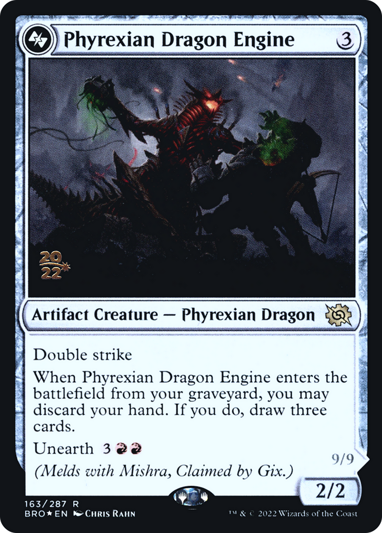 Phyrexian Dragon Engine [The Brothers' War Prerelease Promos]