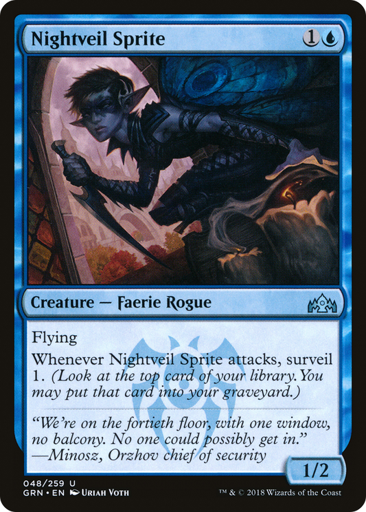 Nightveil Sprite [Guilds of Ravnica] Foil