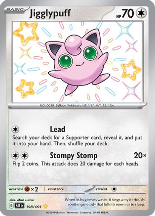 Jigglypuff (198) Holofoil - Paldean Fates