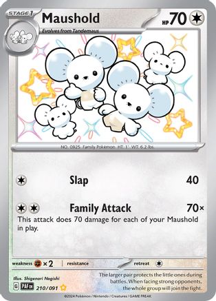 Maushold - 210/091 (210) Holofoil - SV Paldean Fates