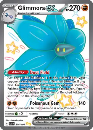 Glimmora ex (218) Holofoil - Paldean Fates