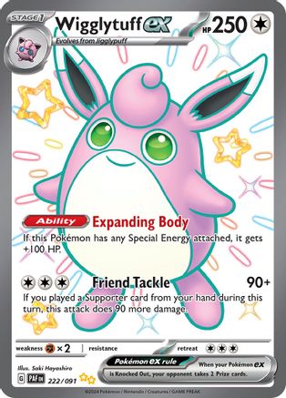 Wigglytuff ex (222) Holofoil - Paldean Fates