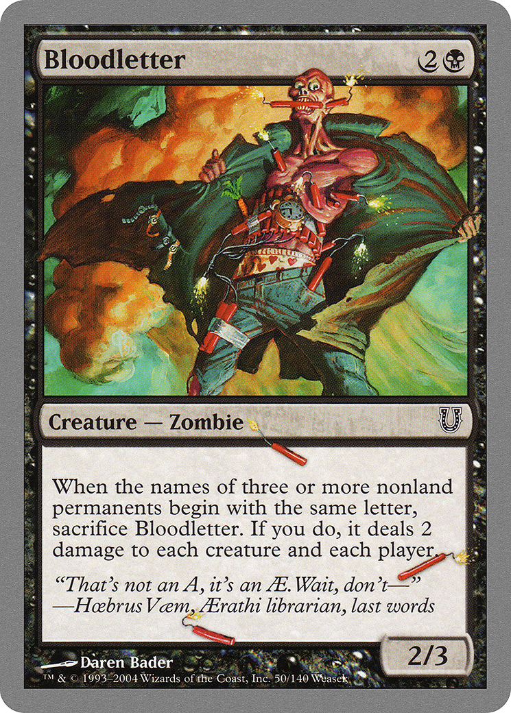 Bloodletter [Unhinged] Foil