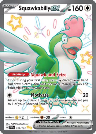 Squawkabilly ex (223) Holofoil - Paldean Fates