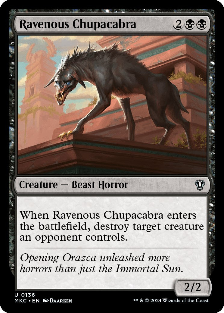 Ravenous Chupacabra [Murders at Karlov Manor Commander] | Silver Goblin