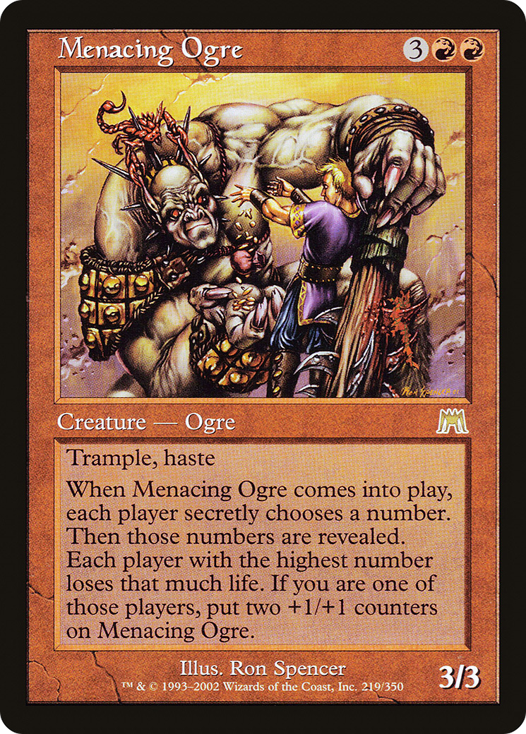 Menacing Ogre [Onslaught] Foil