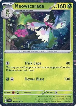 Meowscarada - 015/198 (Cosmos Holo) (15) Holofoil - Miscellaneous Cards & Products