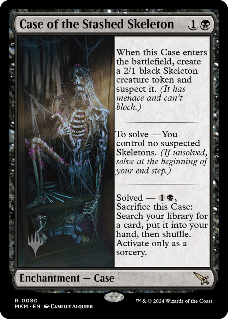 Case of the Stashed Skeleton (Promo Pack) [Murders at Karlov Manor Promos] | Silver Goblin