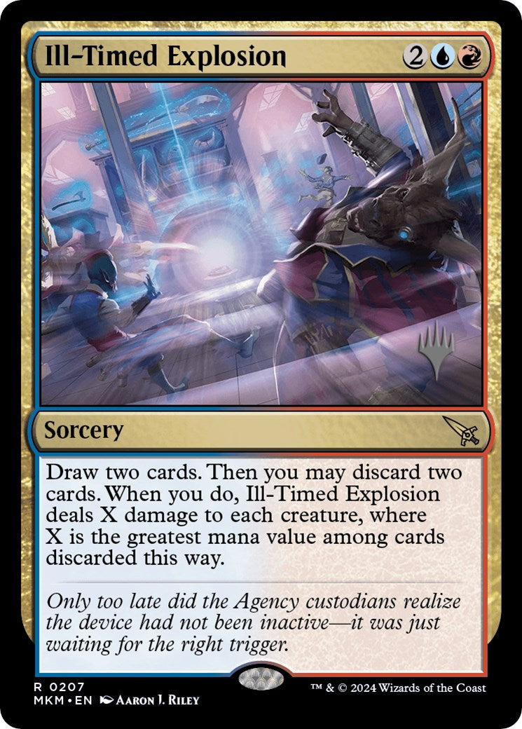 Ill-Timed Explosion (Promo Pack) [Murders at Karlov Manor Promos] | Silver Goblin