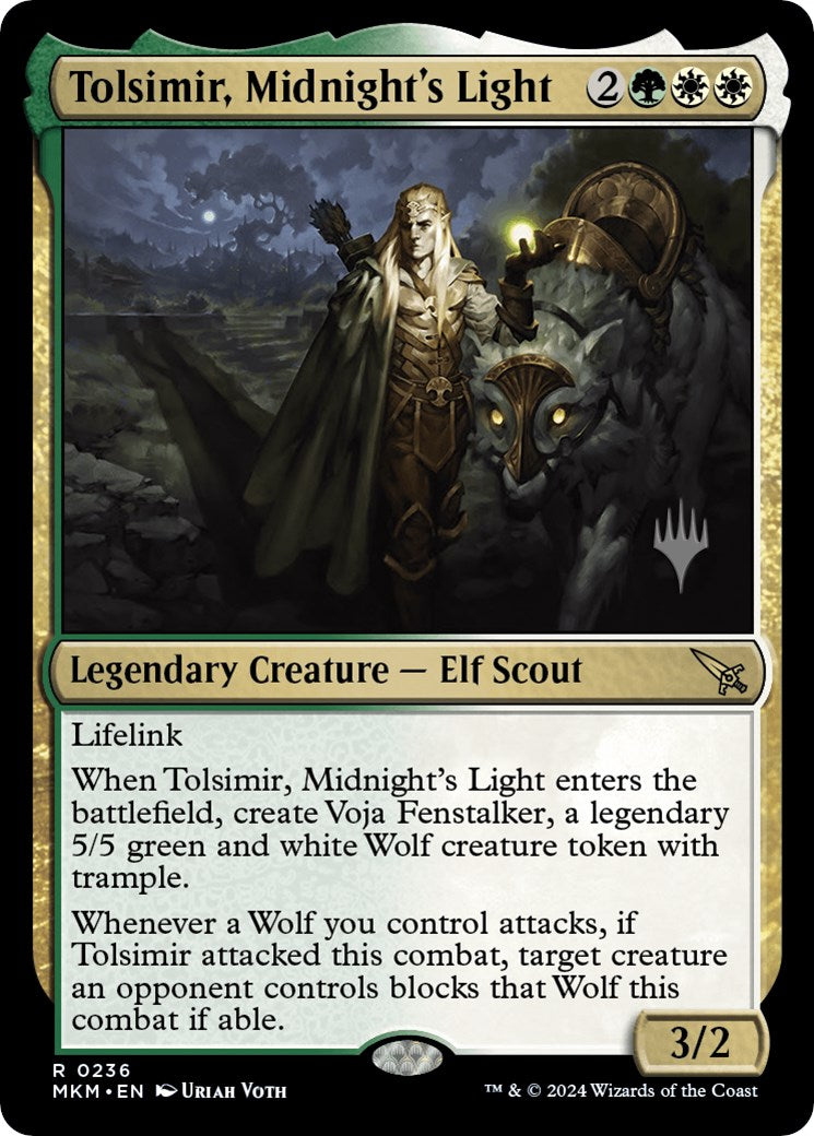 Tolsimir, Midnight's Light (Promo Pack) [Murders at Karlov Manor Promos] | Silver Goblin