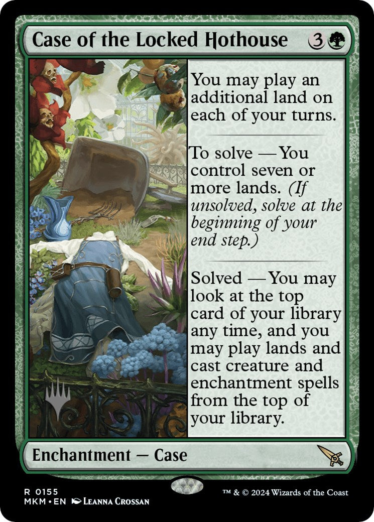 Case of the Locked Hothouse (Promo Pack) [Murders at Karlov Manor Promos] | Silver Goblin
