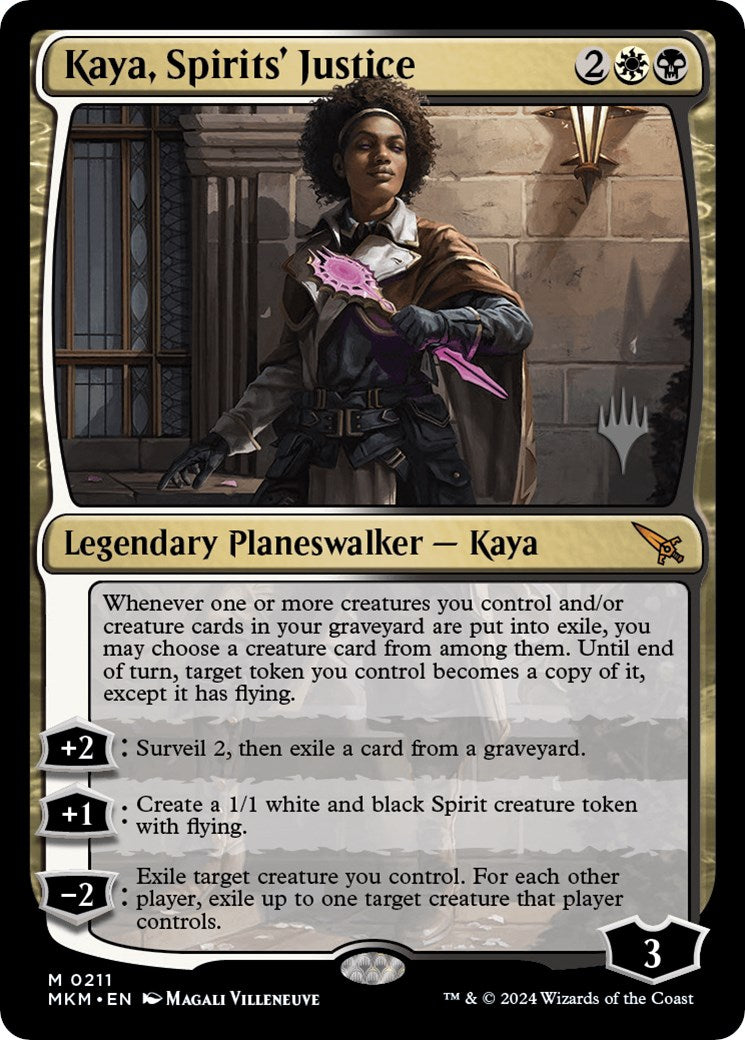 Kaya, Spirits' Justice (Promo Pack) [Murders at Karlov Manor Promos] | Silver Goblin