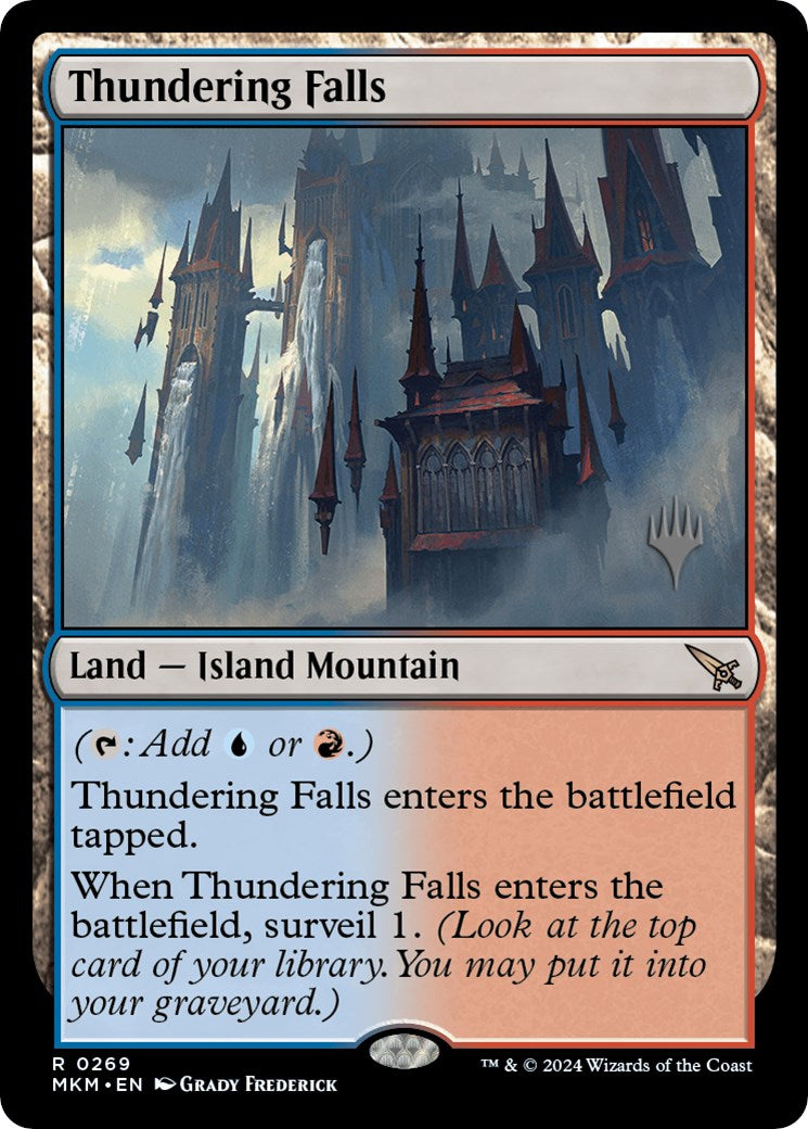 Thundering Falls (Promo Pack) [Murders at Karlov Manor Promos] | Silver Goblin