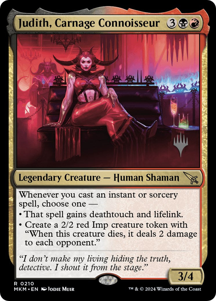 Judith, Carnage Connoisseur (Promo Pack) [Murders at Karlov Manor Promos] | Silver Goblin