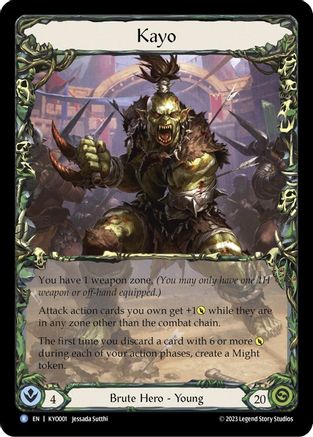 Kayo, Armed and Dangerous (KYO001) Rainbow Foil - Blitz Deck: Heavy Hitters - Kayo