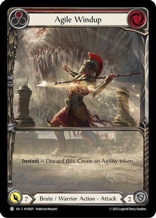 Agile Windup (Red) (KYO007)  - Blitz Deck: Heavy Hitters - Kayo