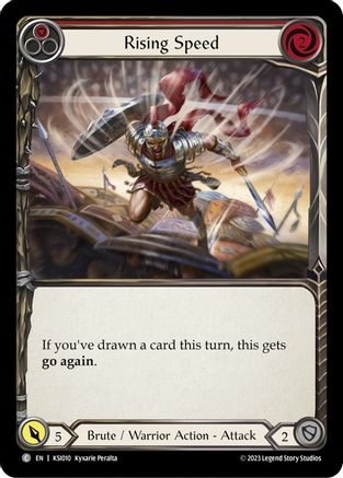 Rising Speed (Red) (KSI010) - Blitz Deck: Heavy Hitters - Kassai