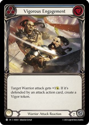 Vigorous Engagement (Blue) (KSI024) - Blitz Deck: Heavy Hitters - Kassai