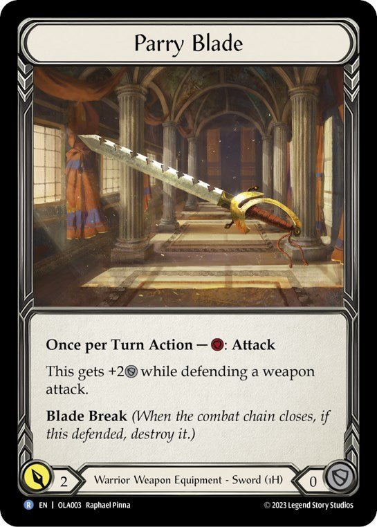 Parry Blade [OLA003] (Heavy Hitters Olympia Blitz Deck) | Silver Goblin