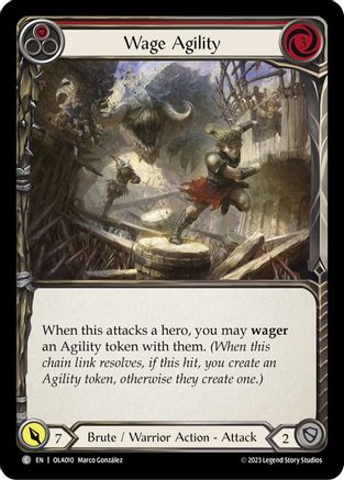 Wage Agility (Red) (OLA010) - Blitz Deck: Heavy Hitters - Olympia